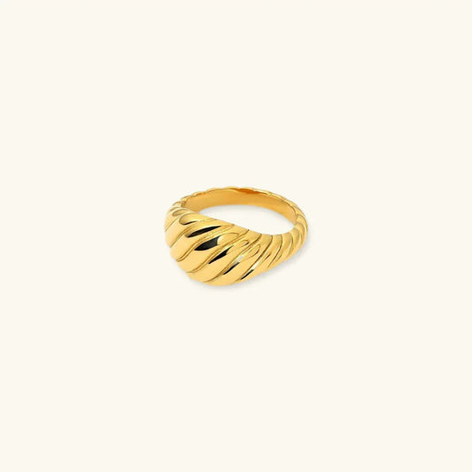 [ElanLuxe]Ylenna Gold Croissant Ring