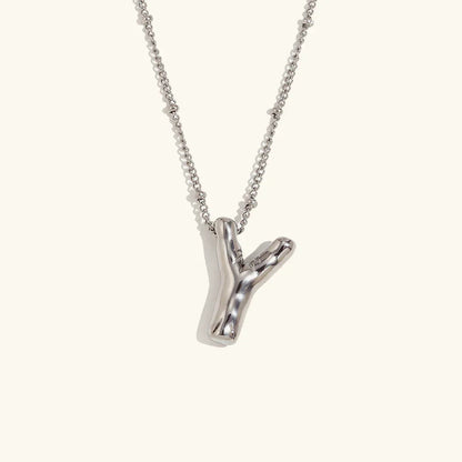 [ElanLuxe]Balloon Gold Initial Necklace