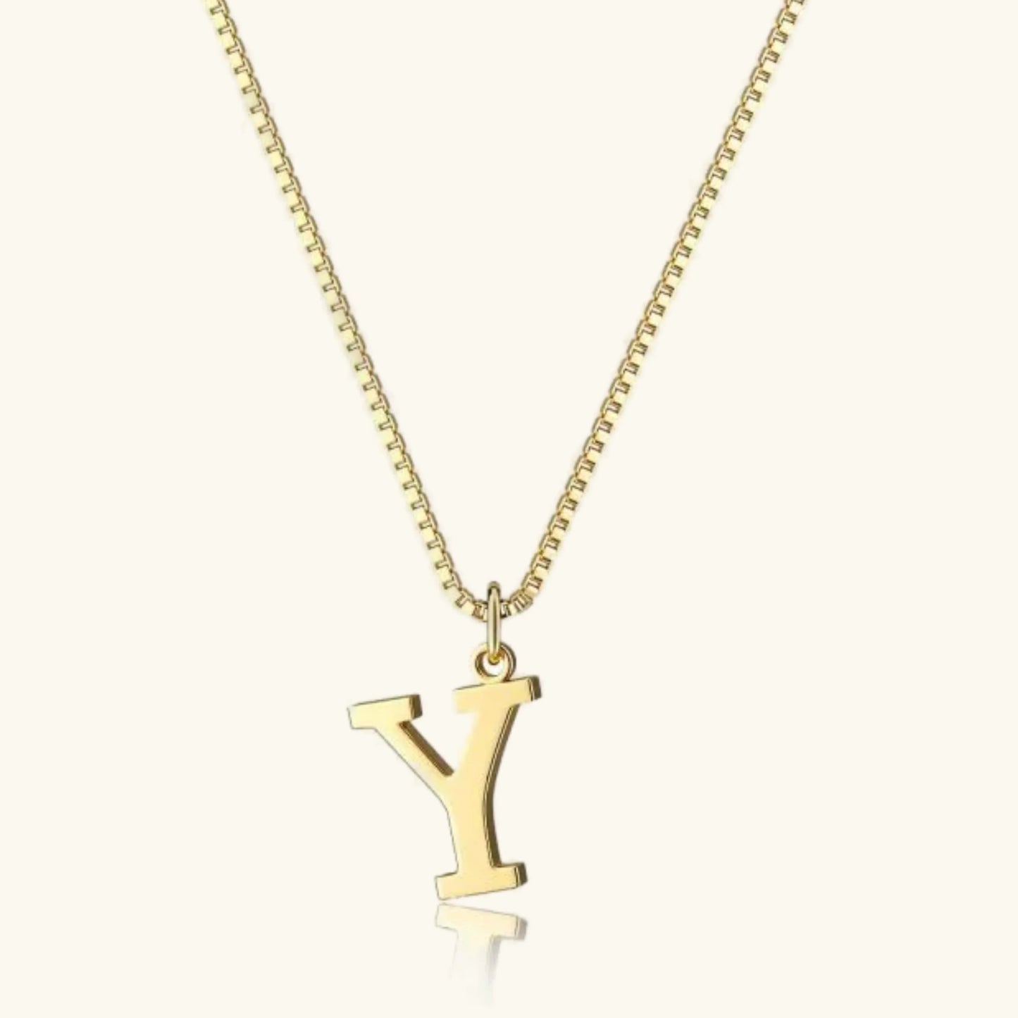 [ElanLuxe]Therese Letter Initial Gold Necklace