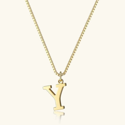 [ElanLuxe]Therese Letter Initial Gold Necklace