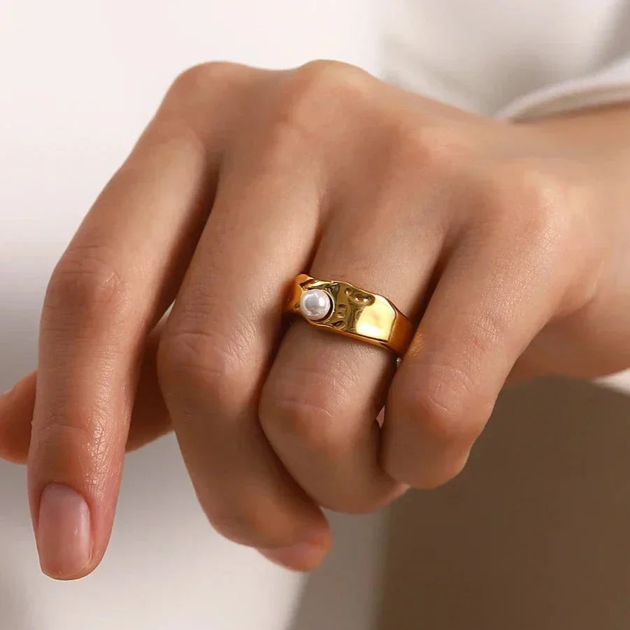 [ElanLuxe]Cerulia Freshwater Pearl Ring