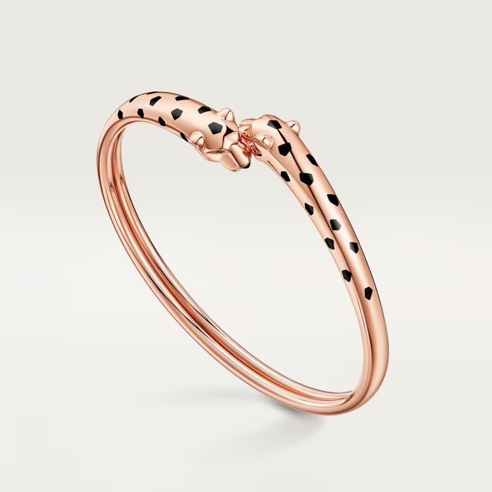 [ElanLuxe Jewelry]PANTHERE DOUBLE HEADED OPEN BRACELET
