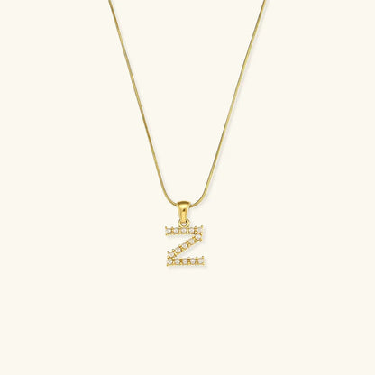 [ElanLuxe]Augustine Initial Letter Pearl Necklace