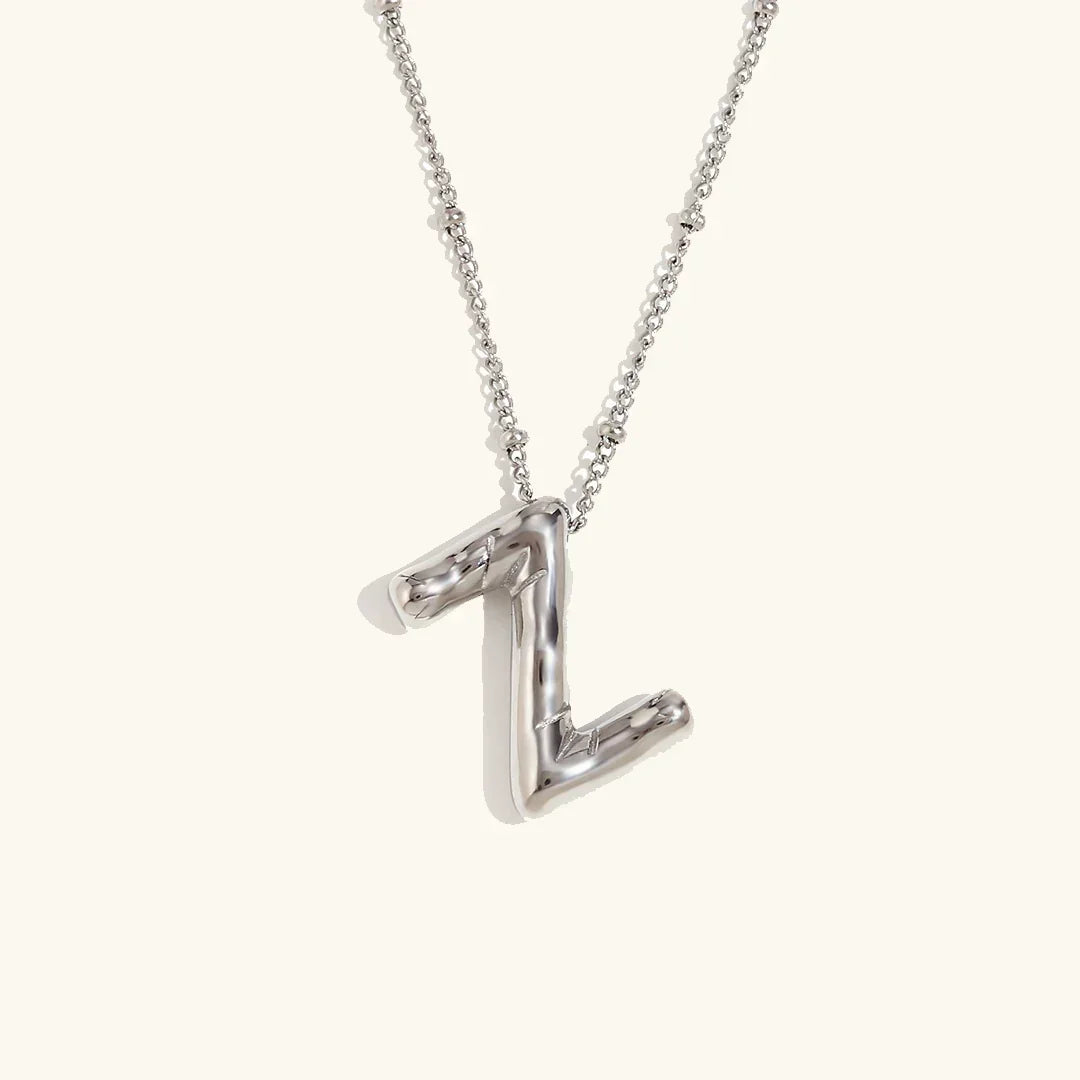 [ElanLuxe]Balloon Gold Initial Necklace