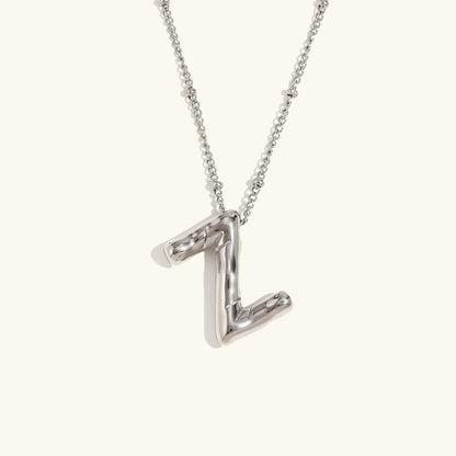 [ElanLuxe]Balloon Gold Initial Necklace