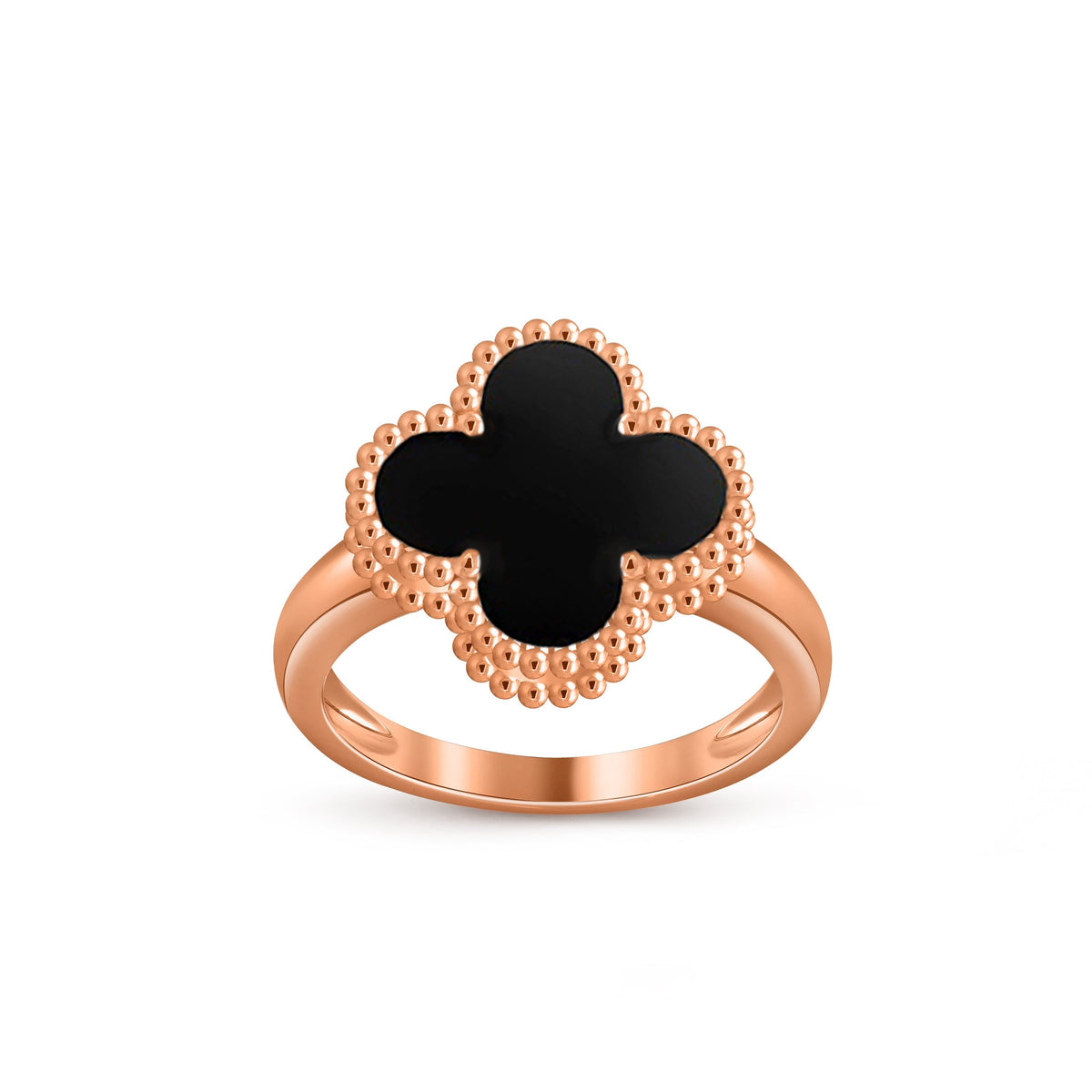 [ElanLuxe Jewelry]CLOVER RING ROSE GOLD COLLECTION