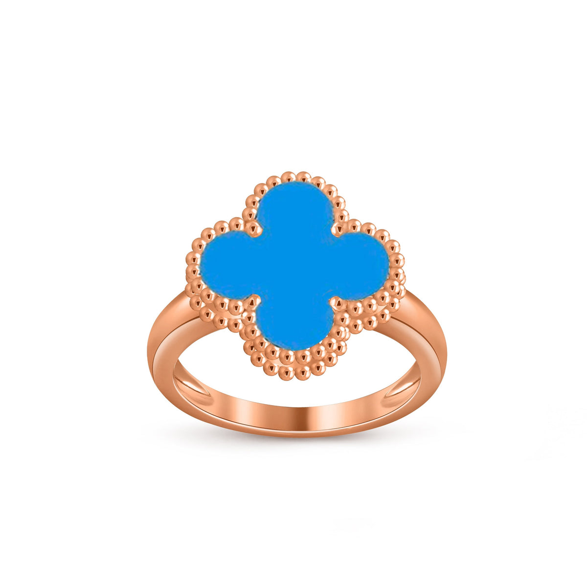 [ElanLuxe Jewelry]CLOVER RING ROSE GOLD COLLECTION