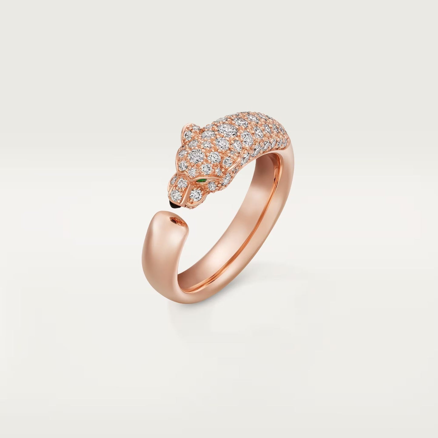 [ElanLuxe Jewelry]PANTHERE HALF DIAMOND SMALL RING