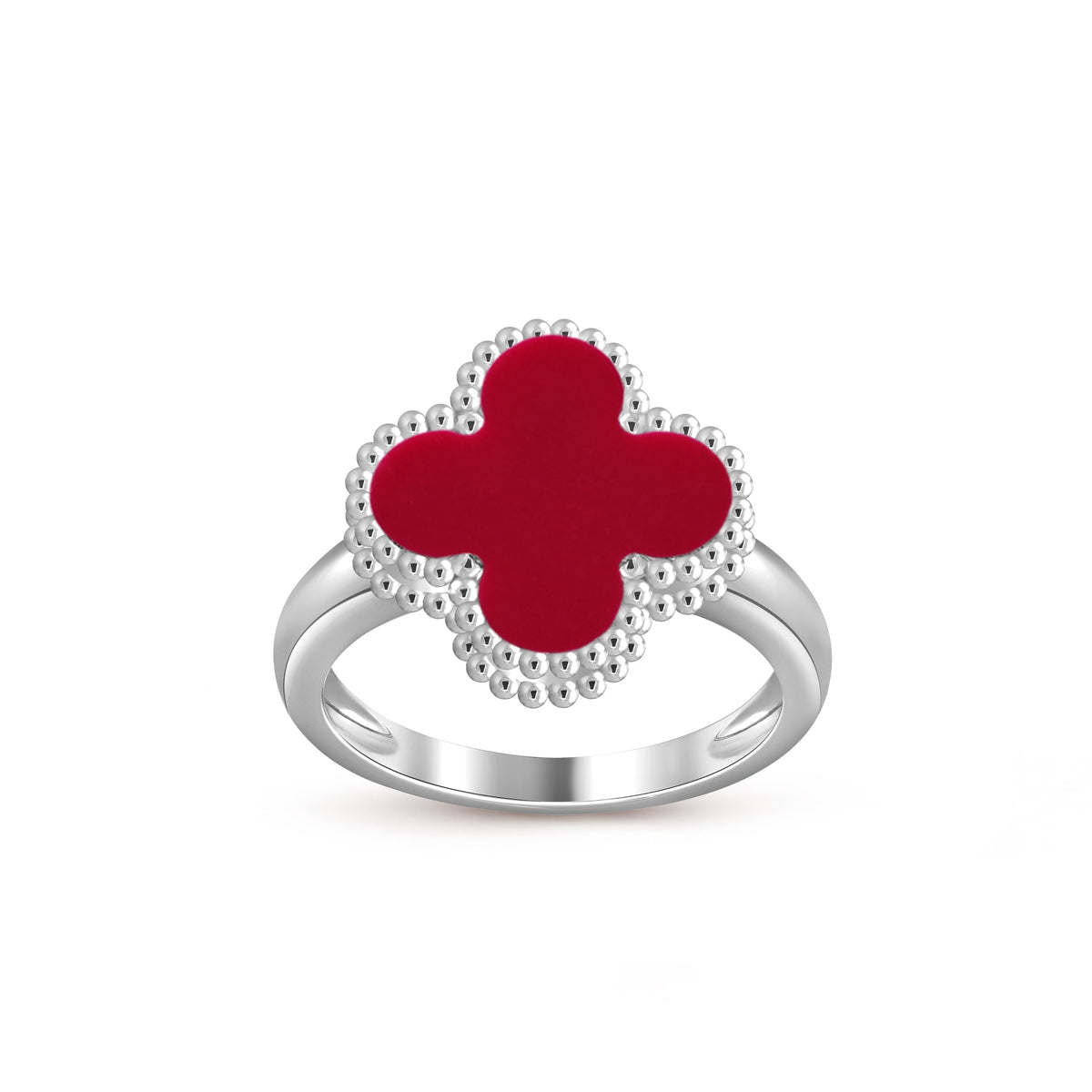 [ElanLuxe Jewelry]CLOVER SILVER RING COLLECTION