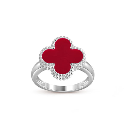 [ElanLuxe Jewelry]CLOVER SILVER RING COLLECTION