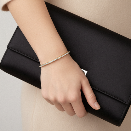 [ElanLuxe]Kalista Diamond Gold Bangle