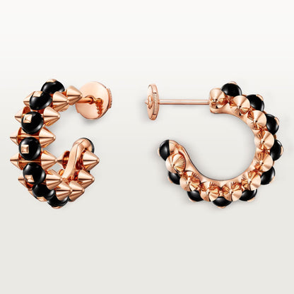 [ElanLuxe Jewelry]CLASH 7.9MM AGATE CHALCEDONY EARRINGS