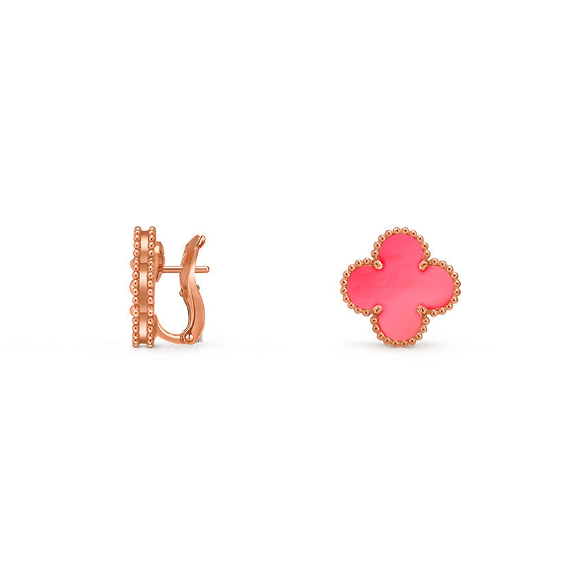 [ElanLuxe Jewelry]CLOVER 15MM MOP EARRINGS COLLECTION