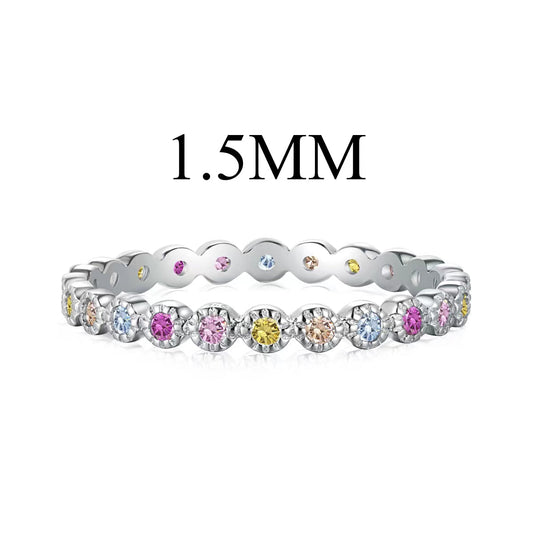 [ElanLuxe Jewelry]Radiant Sparkling Round Cut Daily Ring