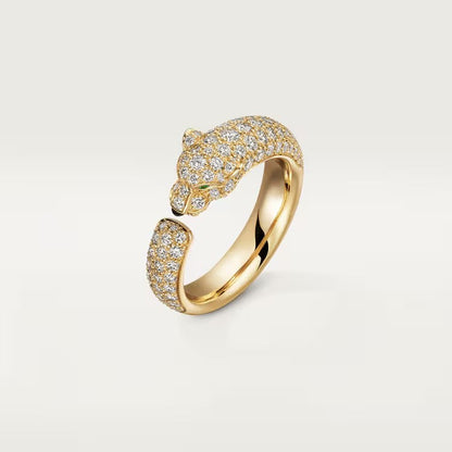 [ElanLuxe Jewelry]PANTHERE FULL DIAMOND SMALL RING