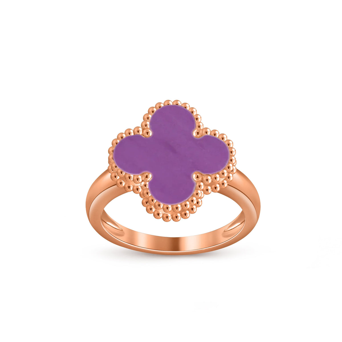 [ElanLuxe Jewelry]CLOVER RING ROSE GOLD COLLECTION