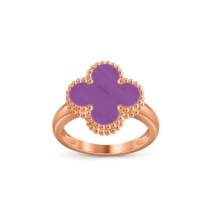 [ElanLuxe Jewelry]CLOVER RING ROSE GOLD COLLECTION