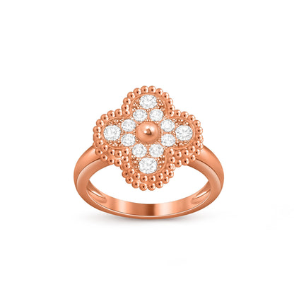[ElanLuxe Jewelry]CLOVER RING ROSE GOLD COLLECTION