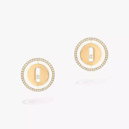 [ElanLuxe Jewelry]Lucky Move Diamond Earrings