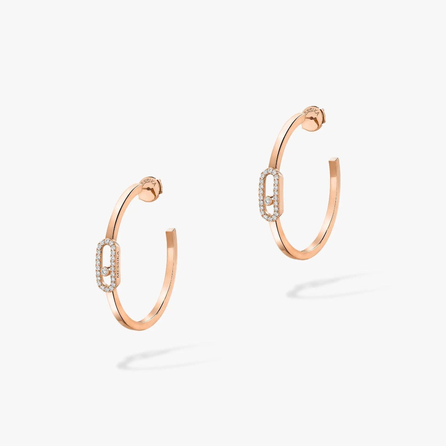 [ElanLuxe Jewelry]CREOLES MOVE UNO PM DIAMOND EARRINGS