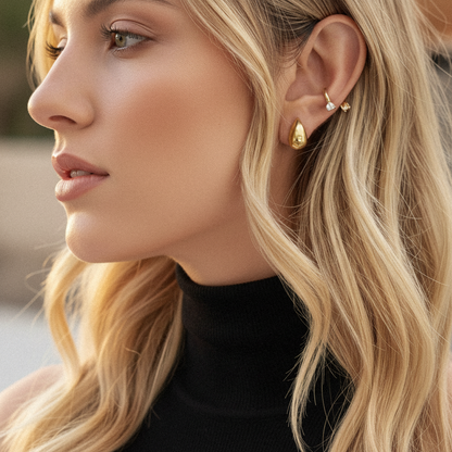 [ElanLuxe]Velvette Gold Earrings