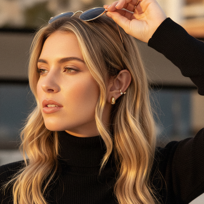 [ElanLuxe]Velvette Gold Earrings