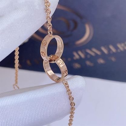 [ElanLuxe Jewelry]LOVE BRACELET DOUBLE RING