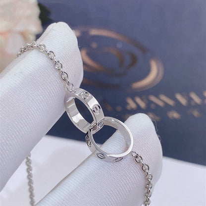 [ElanLuxe Jewelry]LOVE BRACELET DOUBLE RING