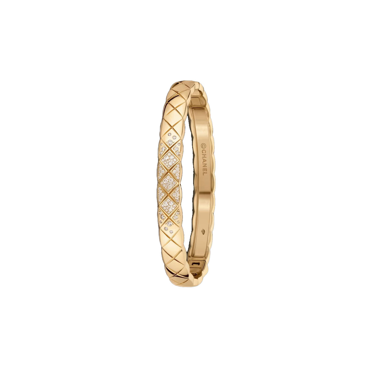 [ElanLuxe Jewelry]KOKO CRUSH HALF DIAMONDS GLOD SILVER ROSE GOLD