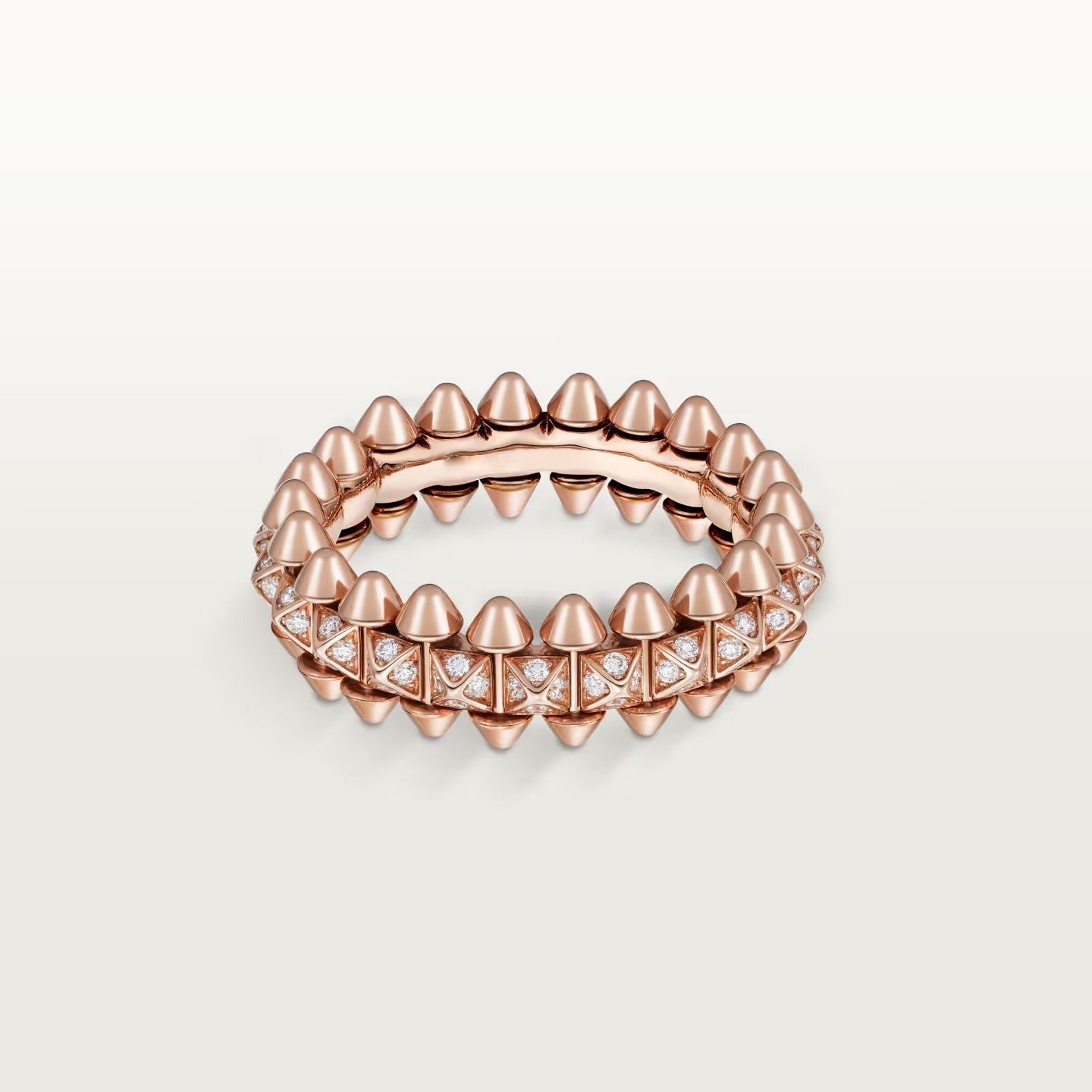 [ElanLuxe Jewelry]CLASH 6.4MM SMALL FULL DIAMOND RING