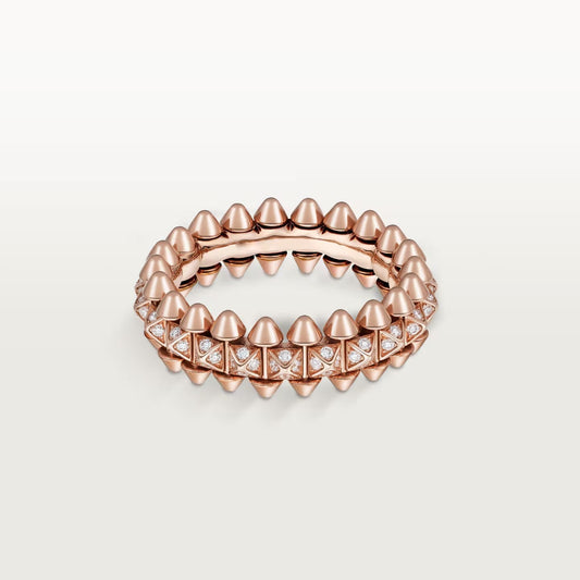 [ElanLuxe Jewelry]CLASH 6.4MM SMALL FULL DIAMOND RING