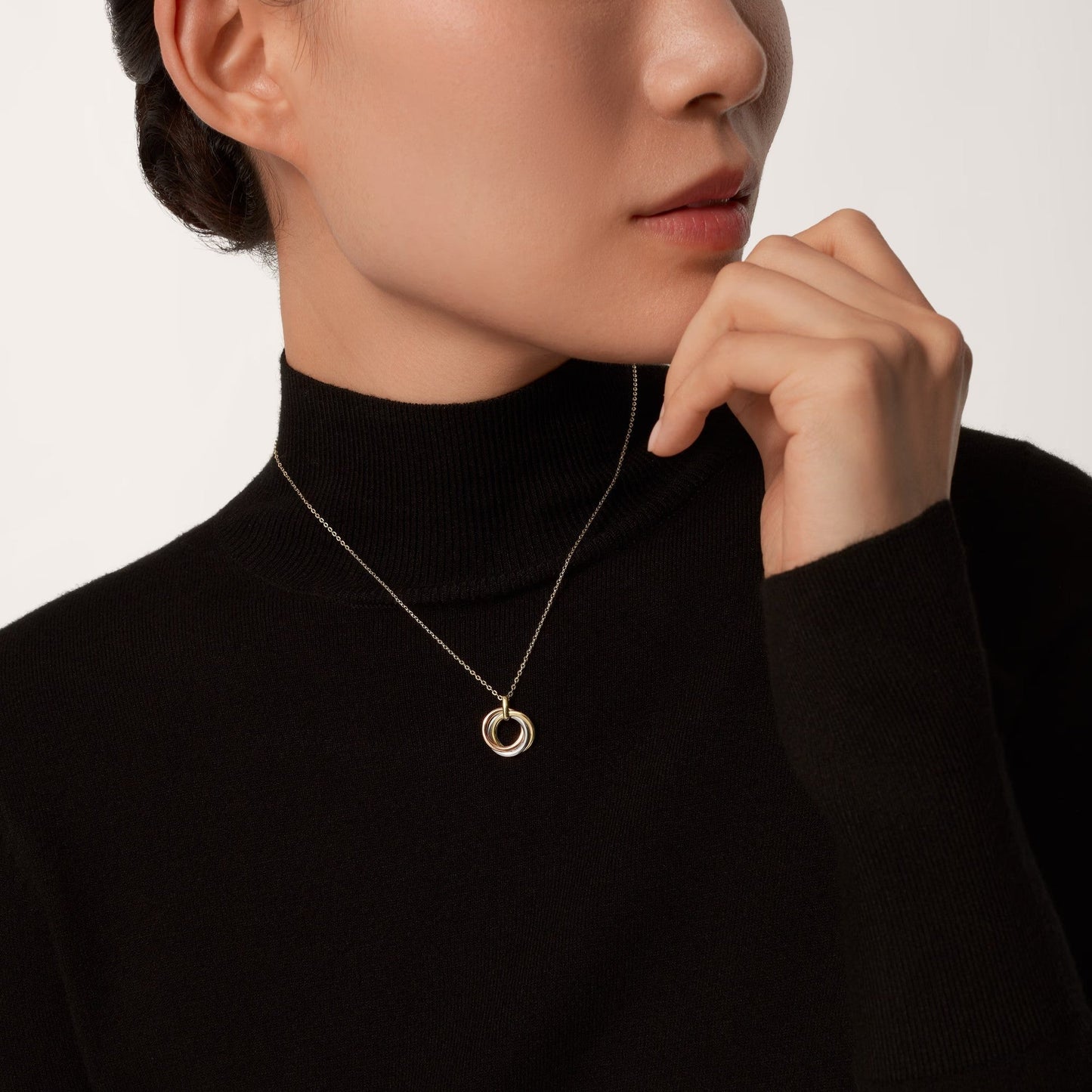 [ElanLuxe Jewelry]TRINITY SMALL NECKLACE
