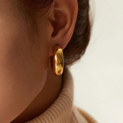 [ElanLuxe]Natalia Chunky Gold Hoops