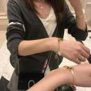 [ElanLuxe Jewelry]Move Noa Rose Gold Pav茅 Diamond Bangle Bracelet