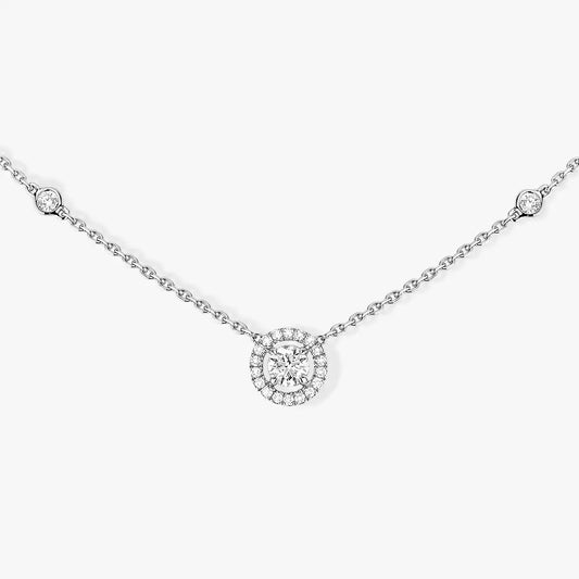 [ElanLuxe Jewelry]Diamond Necklace 0,20ct Brilliant Shape Joy