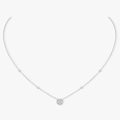 [ElanLuxe Jewelry]Diamond Necklace 0,20ct Brilliant Shape Joy