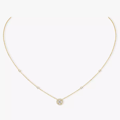 [ElanLuxe Jewelry]Diamond Necklace 0,20ct Brilliant Shape Joy