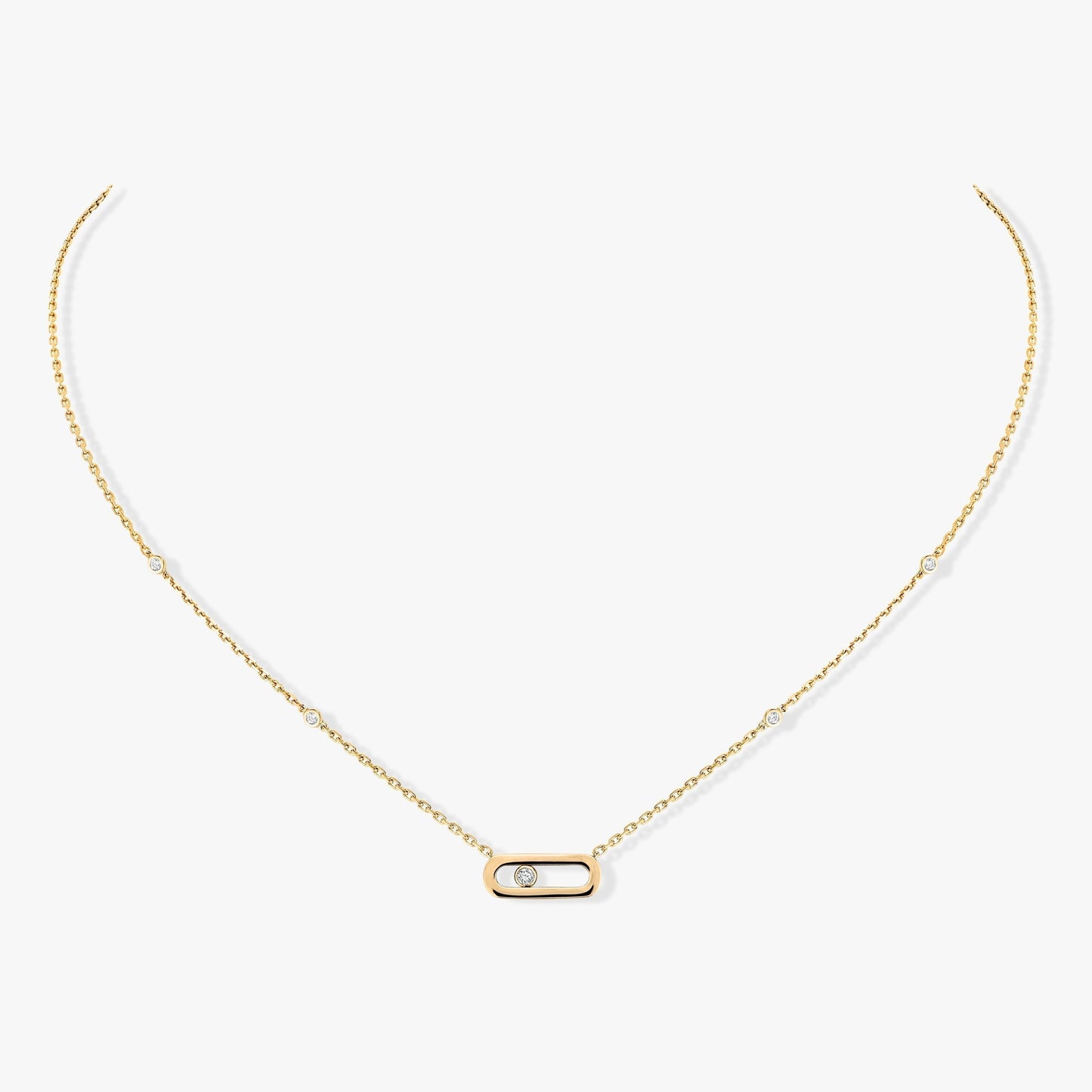[ElanLuxe Jewelry]MOVE UNO DIAMOND NECKLACE