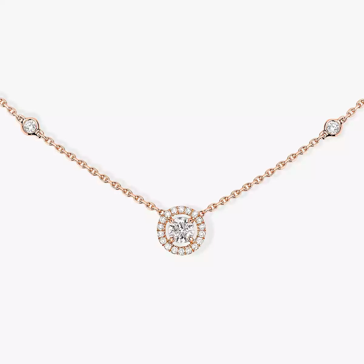 [ElanLuxe Jewelry]Diamond Necklace 0,20ct Brilliant Shape Joy