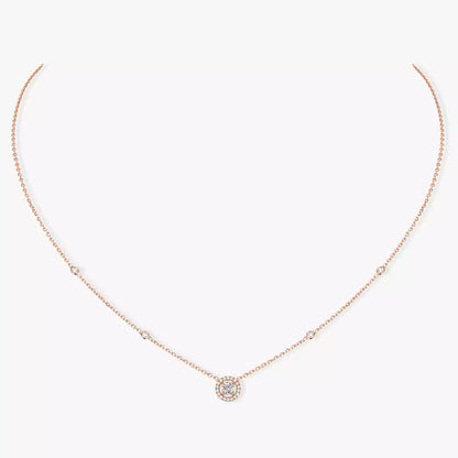 [ElanLuxe Jewelry]Diamond Necklace 0,20ct Brilliant Shape Joy