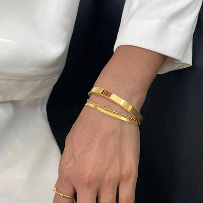 [ElanLuxe]Evelyn Adjustable Cuff Bracelet