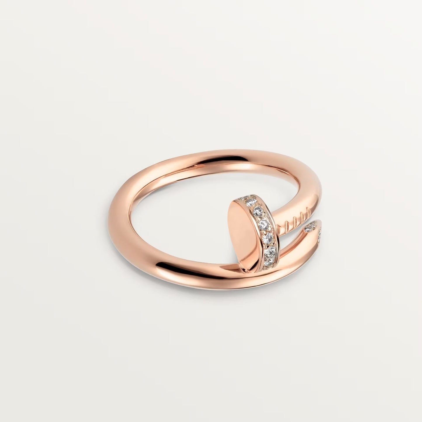 [ElanLuxe Jewelry]JUSTE RING 2.6MM HALF DIAMOND