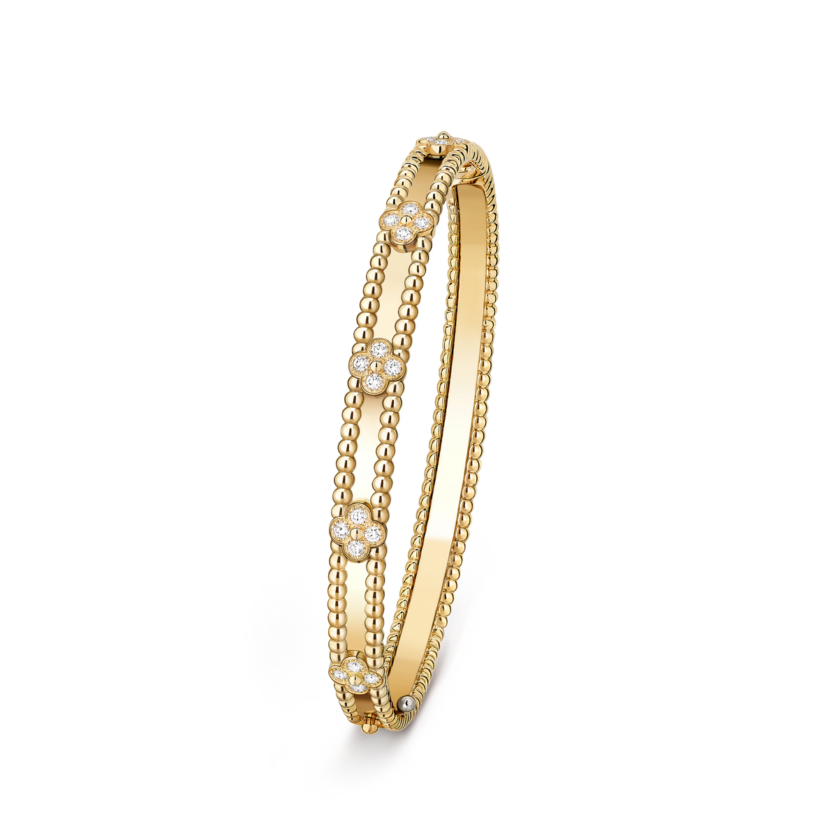 [ElanLuxe Jewelry]CLOVER BRACELET 4MM DIAMONDS
