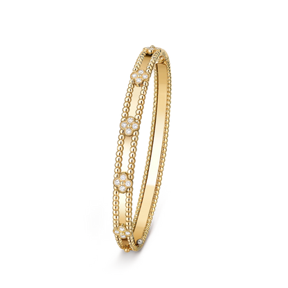 [ElanLuxe Jewelry]CLOVER BRACELET 4MM DIAMONDS