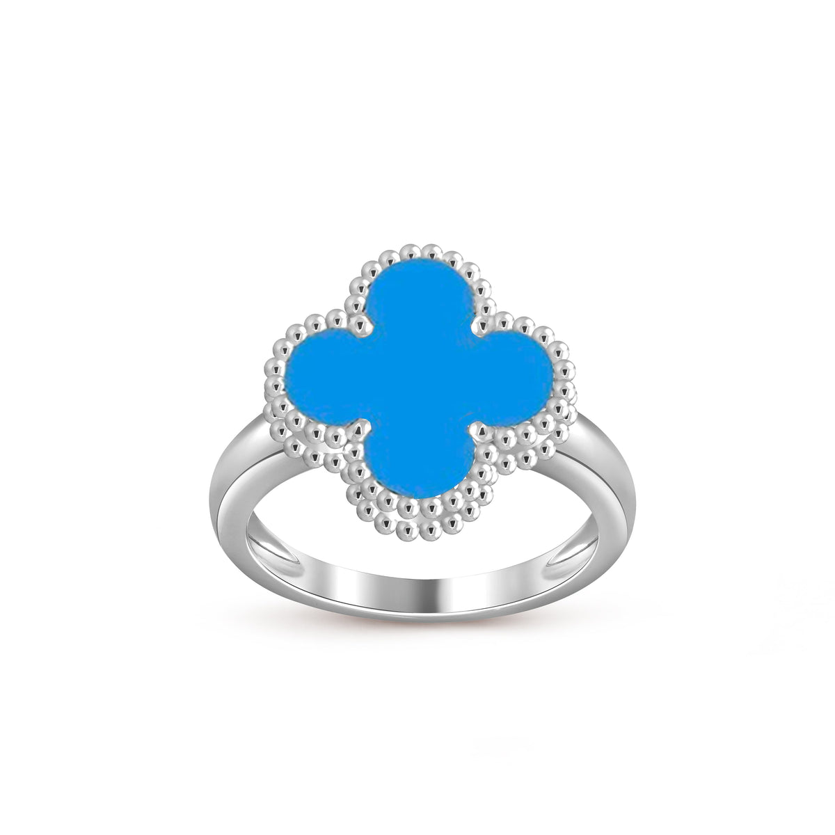 [ElanLuxe Jewelry]CLOVER SILVER RING COLLECTION