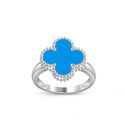 [ElanLuxe Jewelry]CLOVER SILVER RING COLLECTION