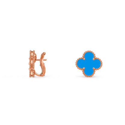[ElanLuxe Jewelry]CLOVER 15MM MOP EARRINGS COLLECTION