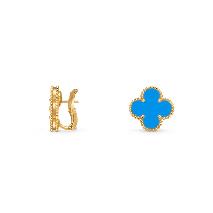 [ElanLuxe Jewelry]CLOVER 15MM MOP EARRINGS COLLECTION