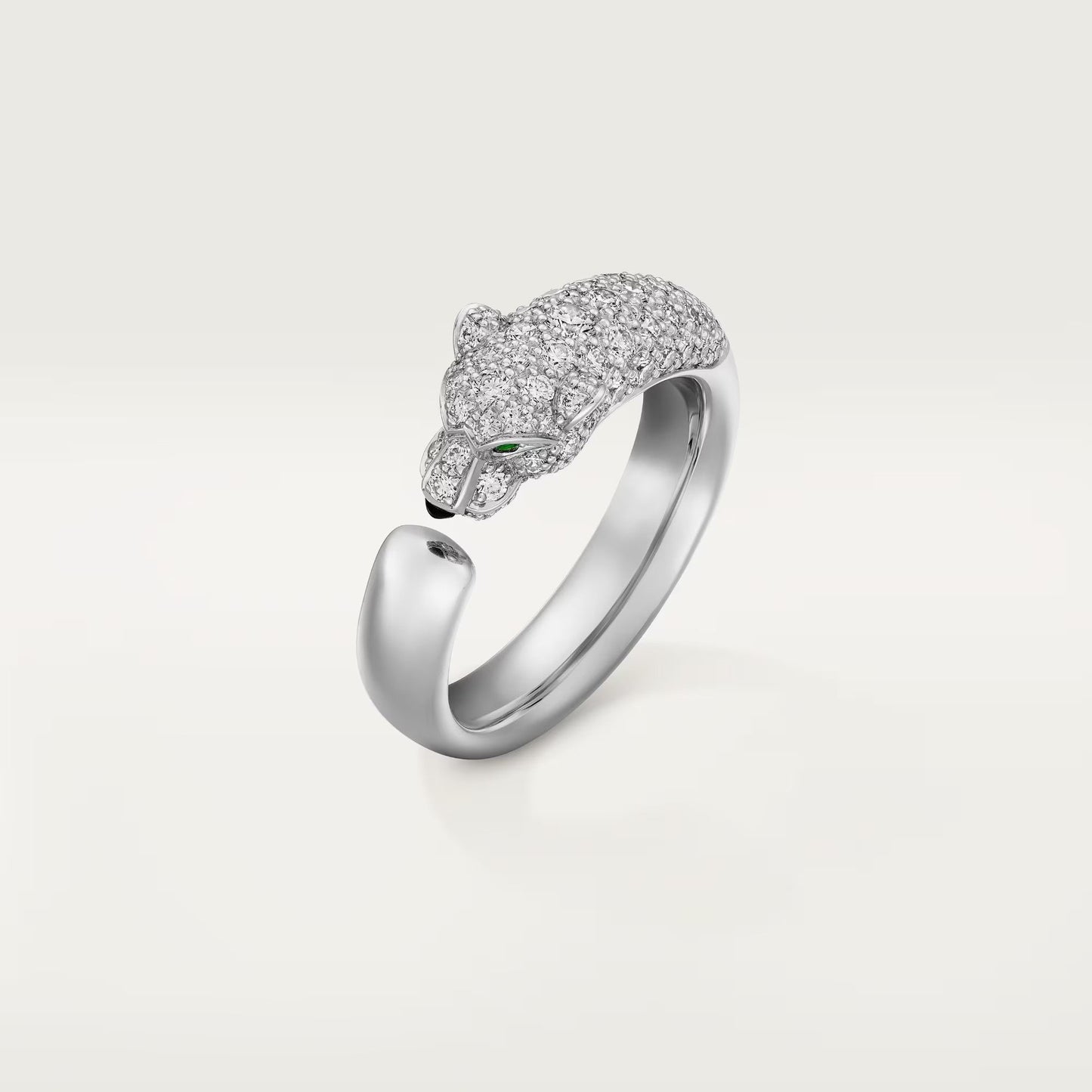 [ElanLuxe Jewelry]PANTHERE HALF DIAMOND SMALL RING