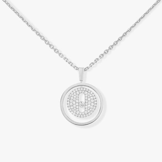 [ElanLuxe Jewelry]LUCKY MOVER PM PAVED NECKLACE